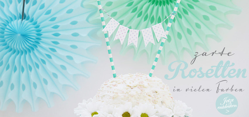 Zarte Rosetten in wunderschönen Farben